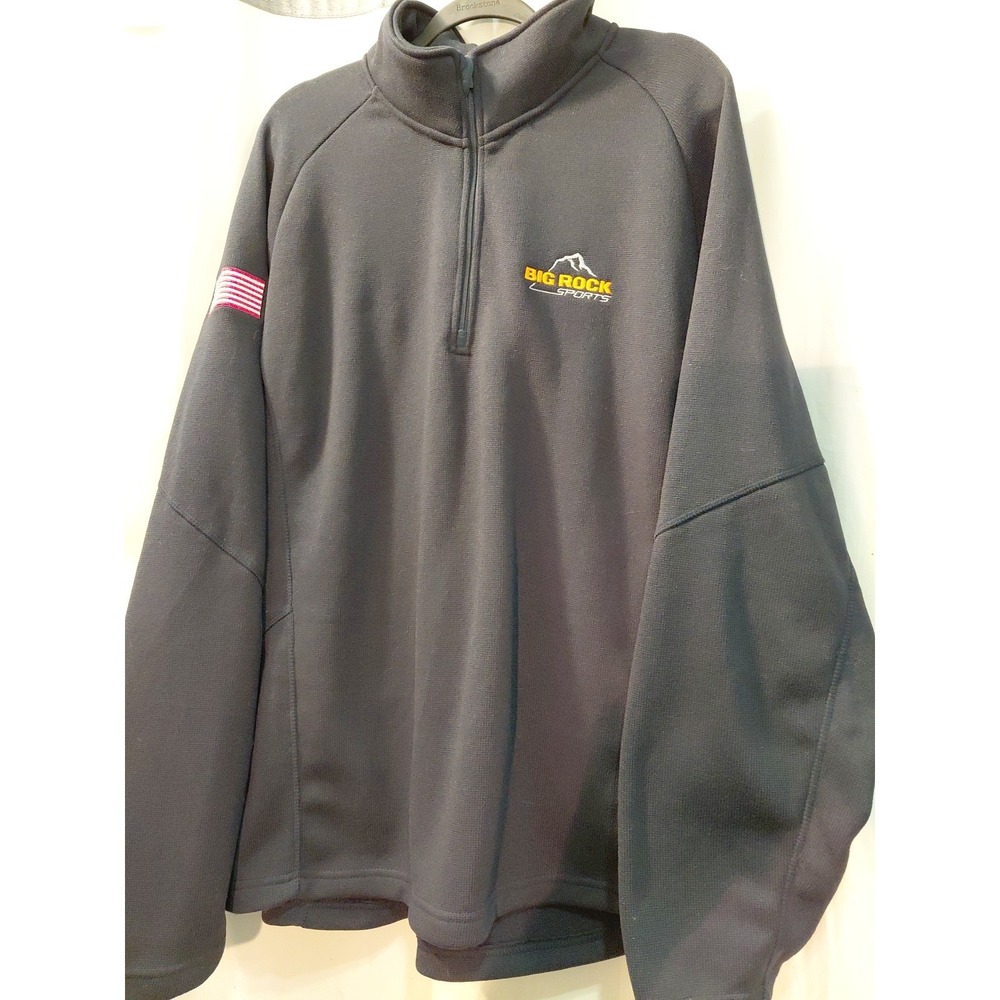 Vintage 90s Y2k‎ Big Rock Devon Jones  Quarter Zip Sweatshirt Size 2X
